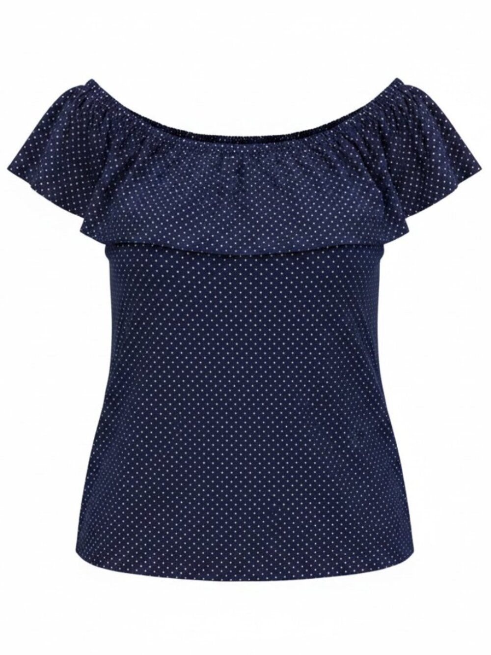 Michael Kors Off Shoulder Flounce Top